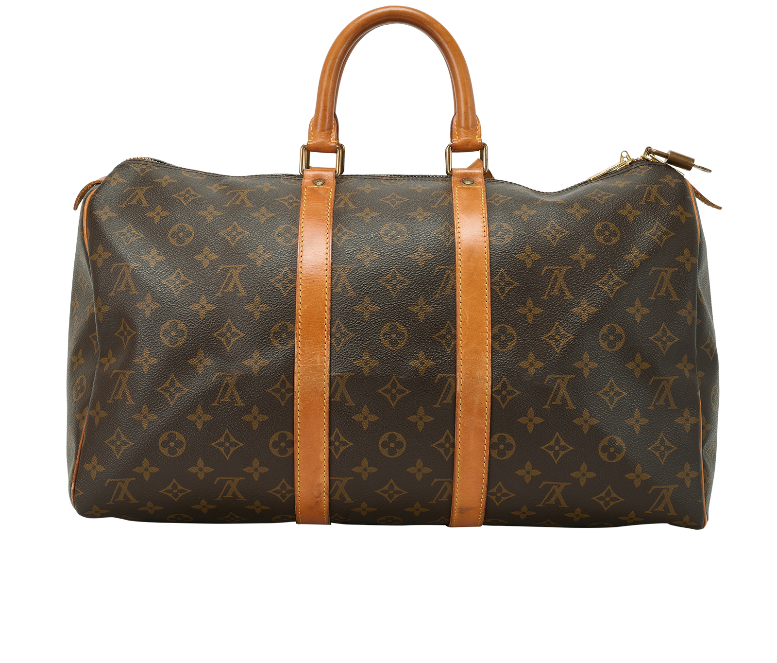 Vintage Keepall 45, &pound;695, Handbags, Brown, Canvas, Back view